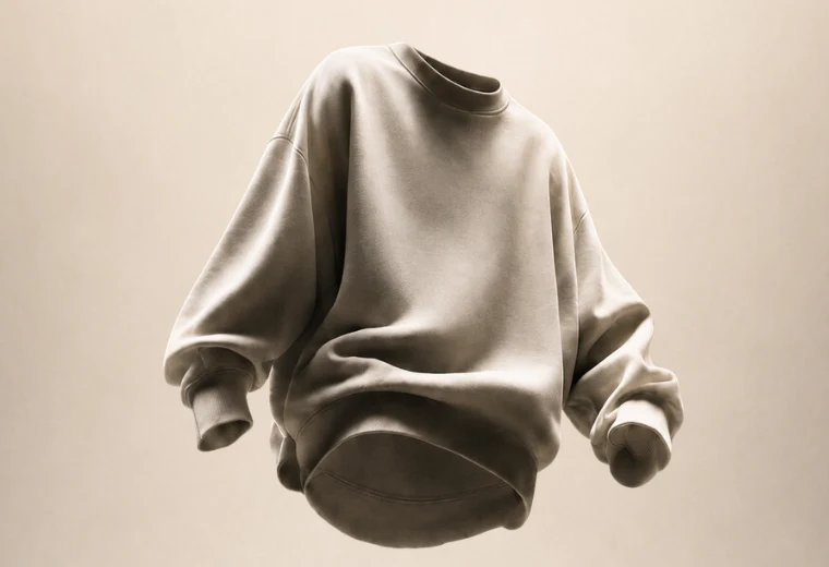 Lebegő krémszínű pulóver a Merch of the Year 2026 vizuálja